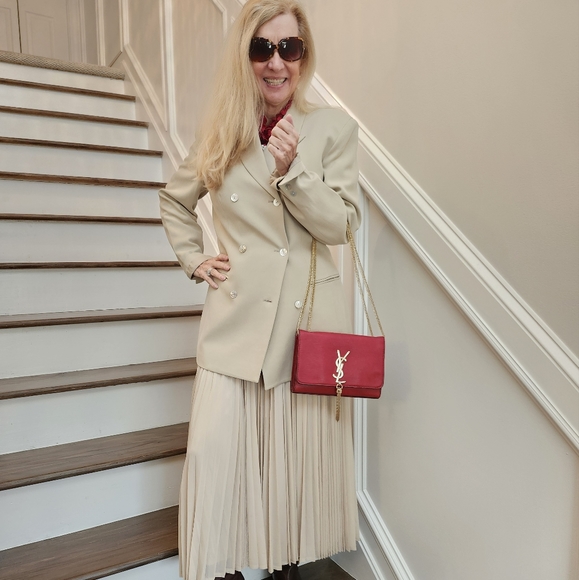 INC International Concepts EX Cond & Pro Cleaned Silk Oversized Blazer, 8, $40 - Picture 3 of 13